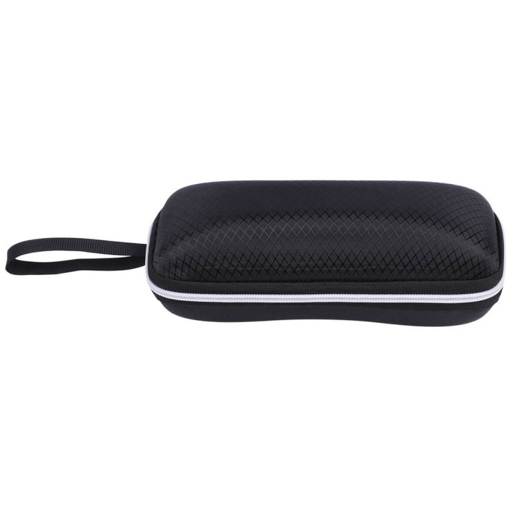 Czarne Etui okularowe futerał na zamek z uchwytem ETC-97
