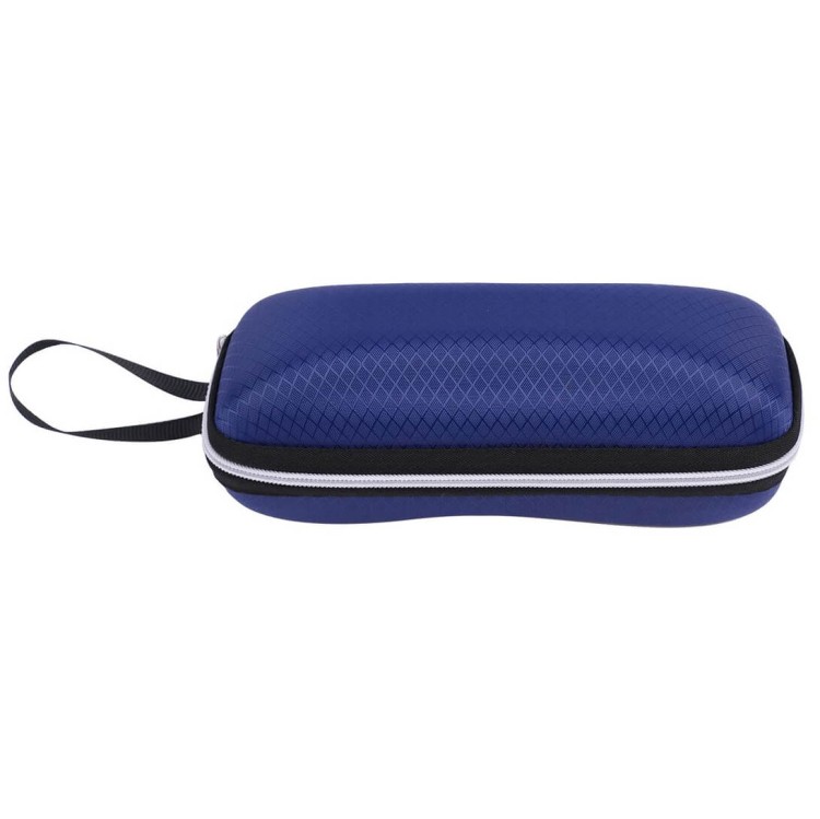 Granatowe Etui okularowe futerał na zamek z uchwytem ETC-97A