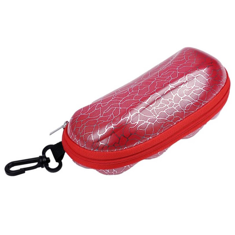 Czerwone Etui okularowe na zamek z karabińczykiem ETC-96A.jpg