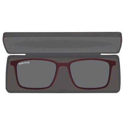 Nakładka przeciwsłoneczna polaryzacyjna na magnes do modeli TRC-185D bordo/czarny