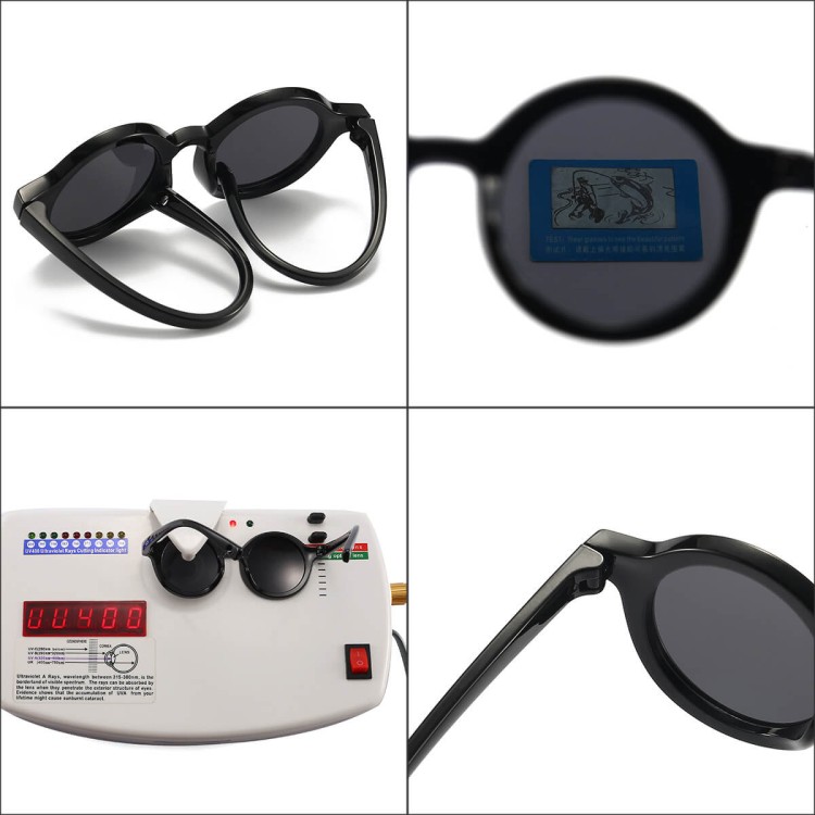 Dziecięce 0-2 lata gumowe okulary przeciwsłoneczne polaryzacyjne z gumką POL-JR-73D ceglasty