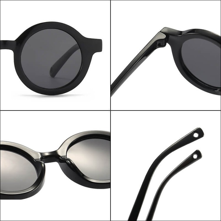 Dziecięce 0-2 lata gumowe okulary przeciwsłoneczne polaryzacyjne z gumką POL-JR-73D ceglasty