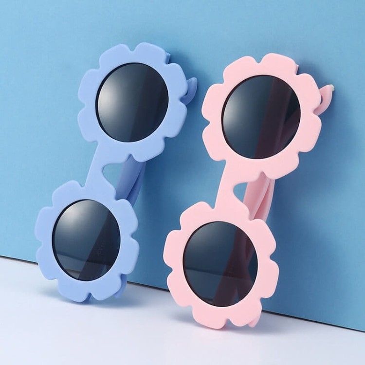 Dziecięce 0-2 lata gumowe okulary przeciwsłoneczne polaryzacyjne z gumką POL-JR-72 pomarańcz