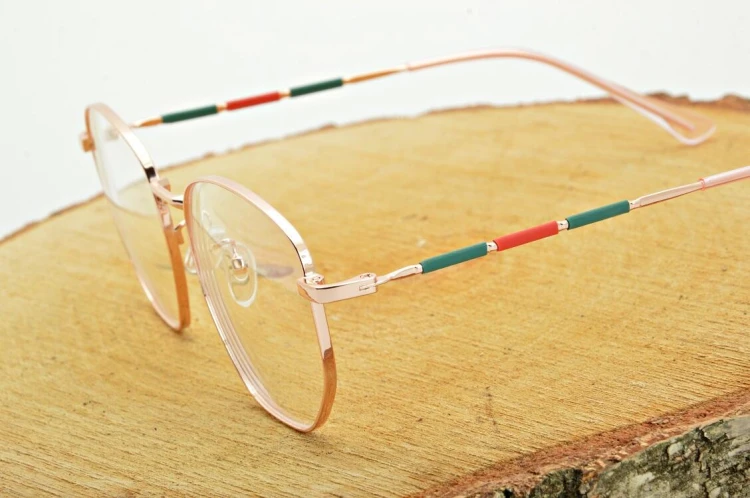 Okulary zerówki z antyrefleksem ST316C moc: 0.00 różowe złoto Ze Skazą!