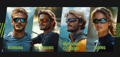 Męskie sportowe okulary lustrzane przeciwsłoneczne z polaryzacją SPD122LB