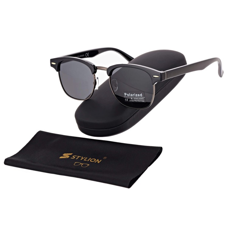 Okulary przeciwsłoneczne z polaryzacją POL-5061B czarny/grafit