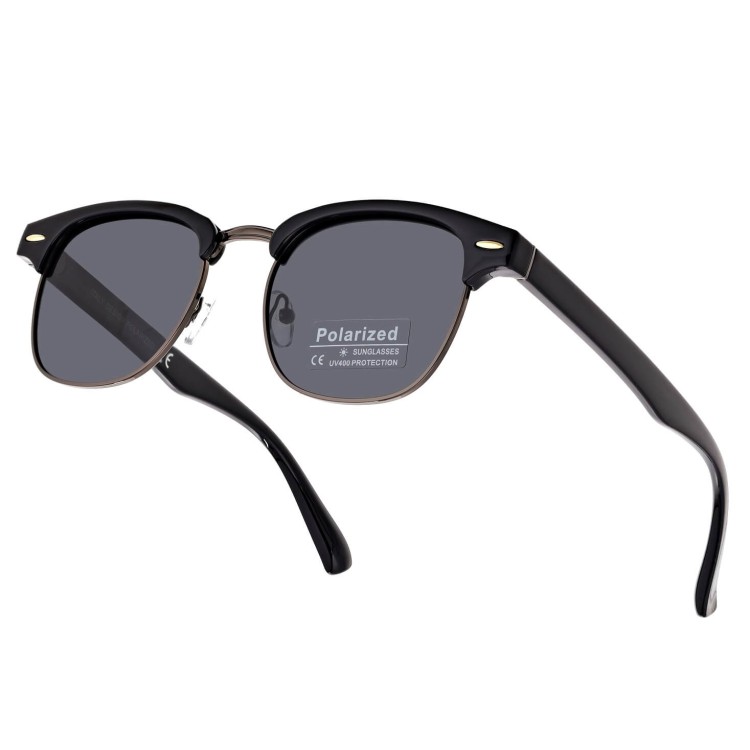 Okulary przeciwsłoneczne z polaryzacją POL-5061B czarny/grafit
