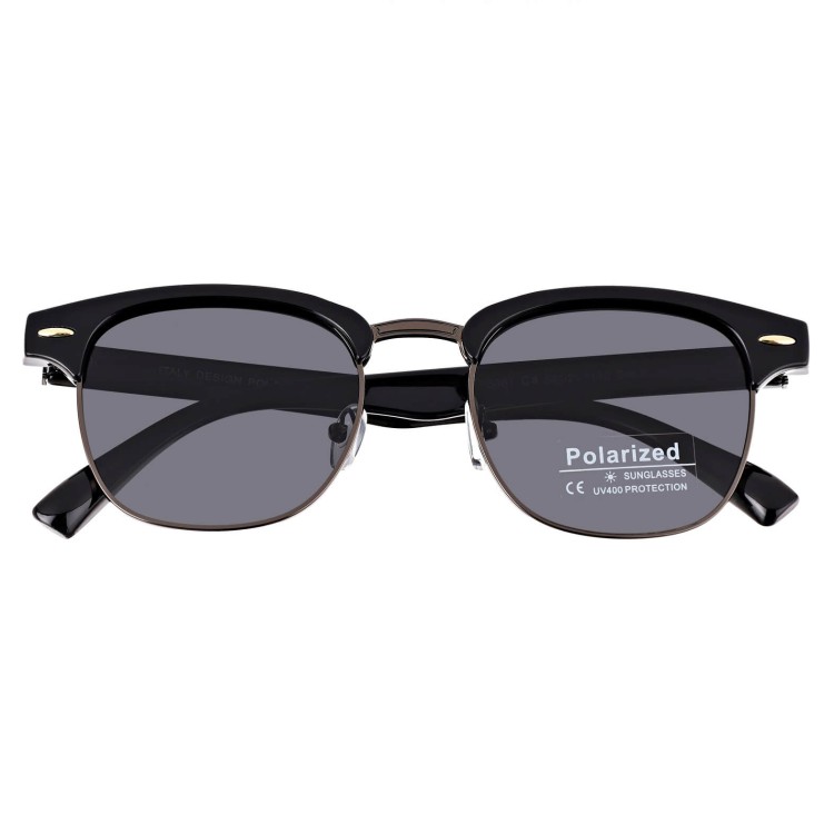 Okulary przeciwsłoneczne z polaryzacją POL-5061B czarny/grafit