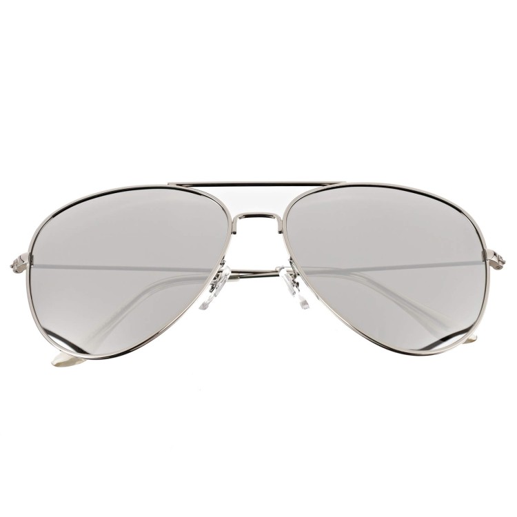 Okulary przeciwsłoneczne z polaryzacją pilotki POL-3026B srebrne