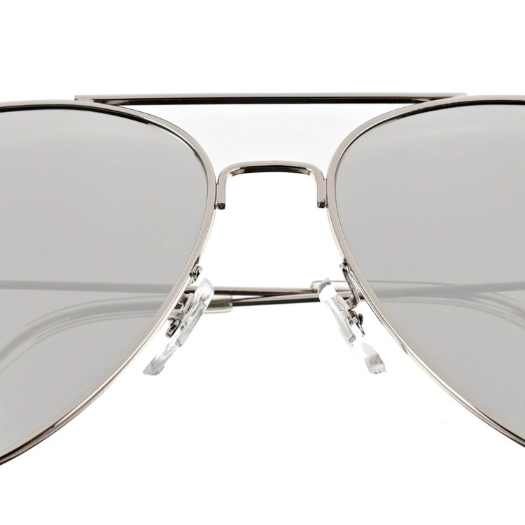 Okulary przeciwsłoneczne z polaryzacją pilotki POL-3026B srebrne