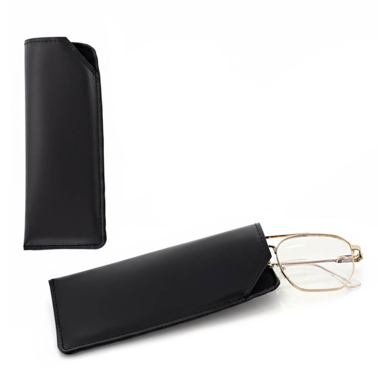 ET-136 czarny miękki pokrowiec na okulary w wersji wsuwanej.jpg