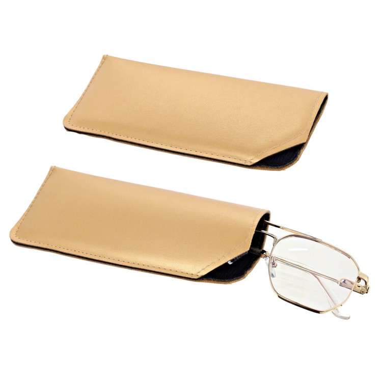 Pokrowiec na okulary w wersji wsuwanej ET-136F złoty