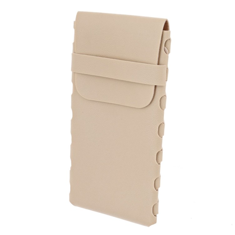 Pokrowiec na okulary zamykany na klapkę ET-135D kremowy