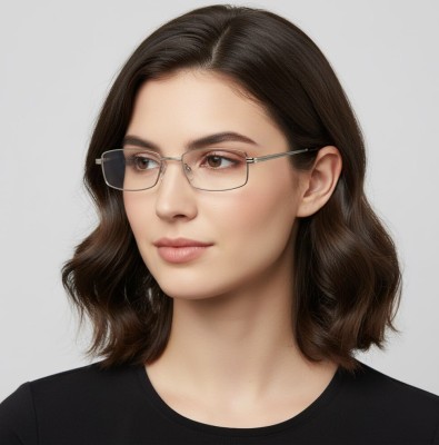 Oprawki korekcyjne zerówki okulary prostokątne metalowe 510E złote