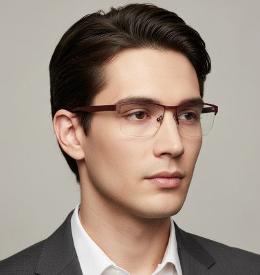 Małe męskie okulary na żyłkę oprawki korekcyjne zerówki 877A niebieskie