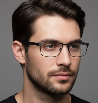 Męskie elastyczne oprawki korekcyjne okulary zerówki 983 czarne