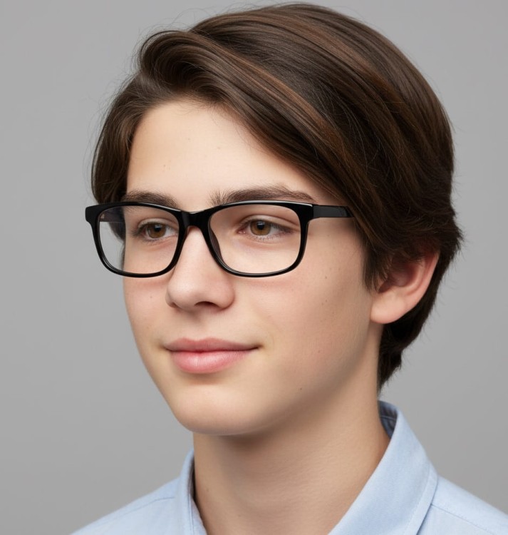 Okulary zerówki oprawki korekcyjne medium prostokątne AM70A  panterka