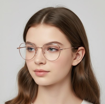 Okulary zerówki lenonki oprawki korekcyjne medium M294 złote