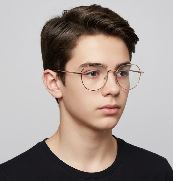 Okulary zerówki lenonki oprawki korekcyjne medium M294D czarne