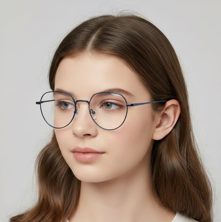 Okulary zerówki lenonki oprawki korekcyjne medium M294D czarne