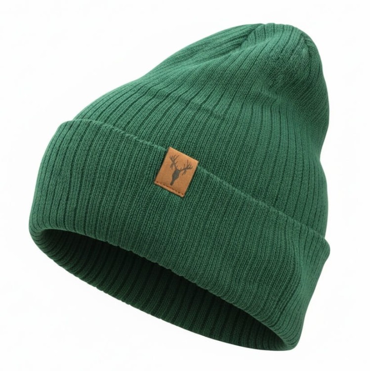 Ciepła Męska czapka zimowa Zielona L/XL ST-538E