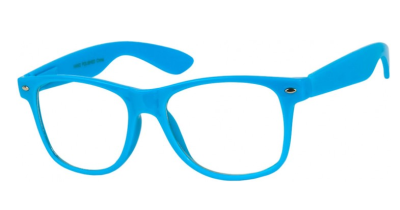 Błękitne okulary nerdy zerówki Damskie i Męskie NR-51