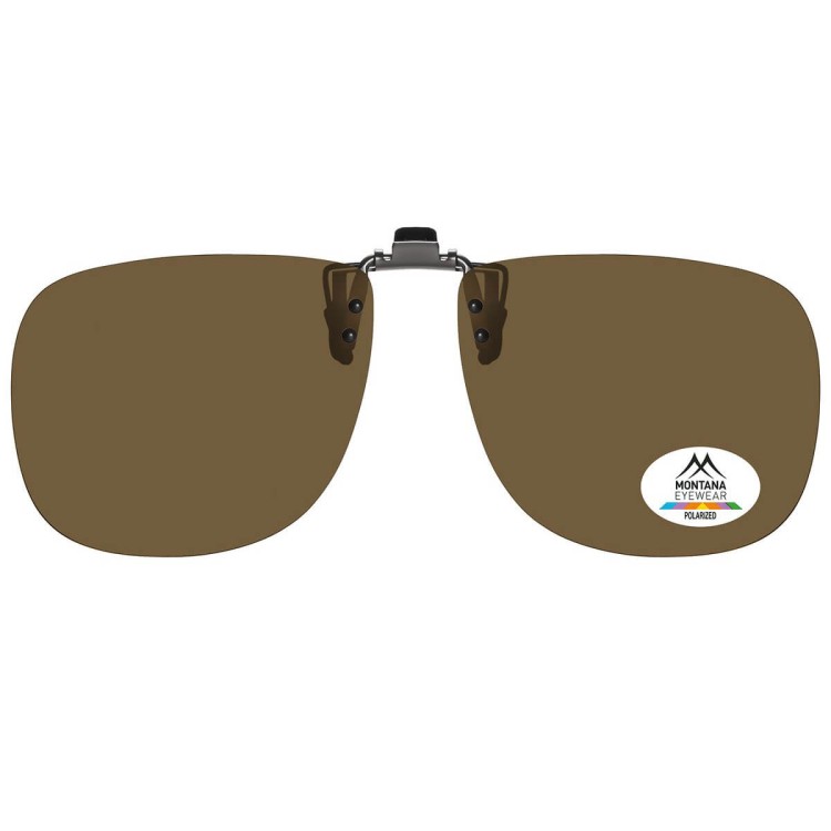 Nakładki przeciwsłoneczne polaryzacyjne na okulary korekcyjne C7B brązowe