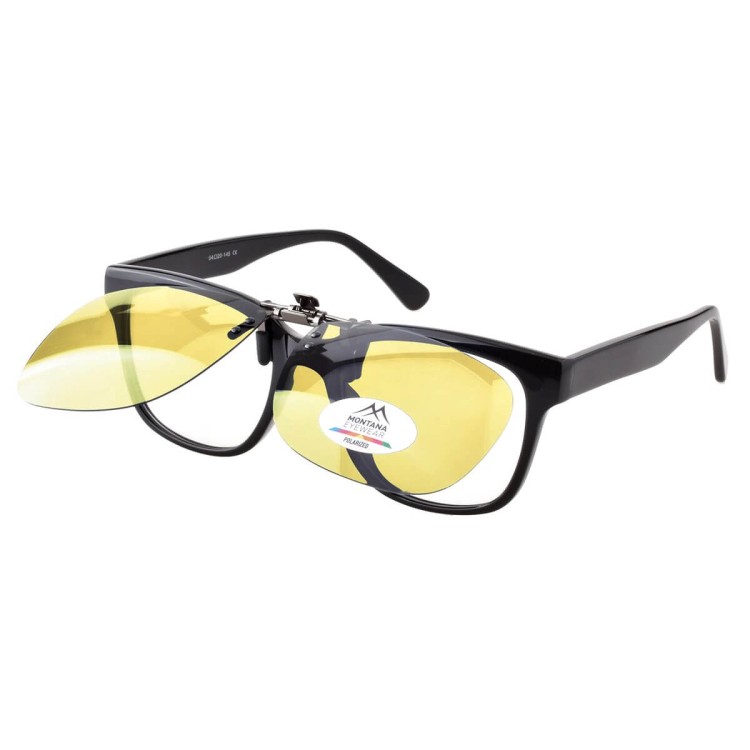 Żółte nakładki rozjaśniające polaryzacyjne na okulary korekcyjne C7C