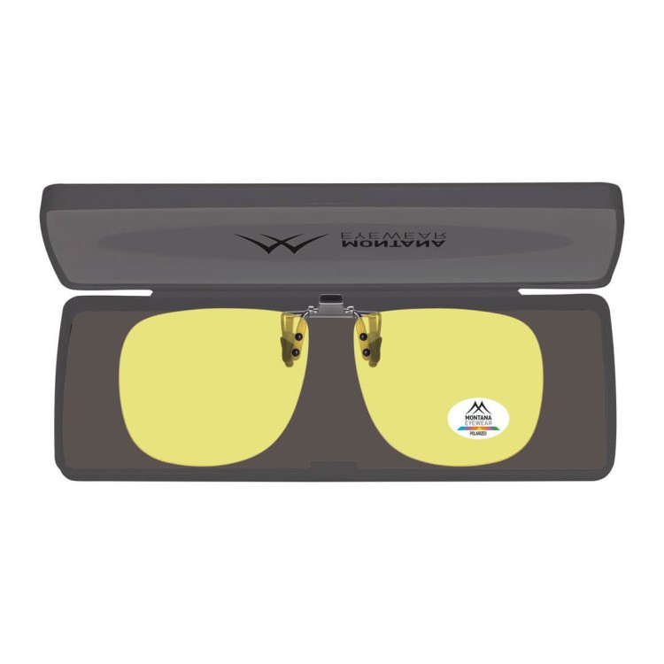 Żółte nakładki rozjaśniające polaryzacyjne na okulary korekcyjne C7C
