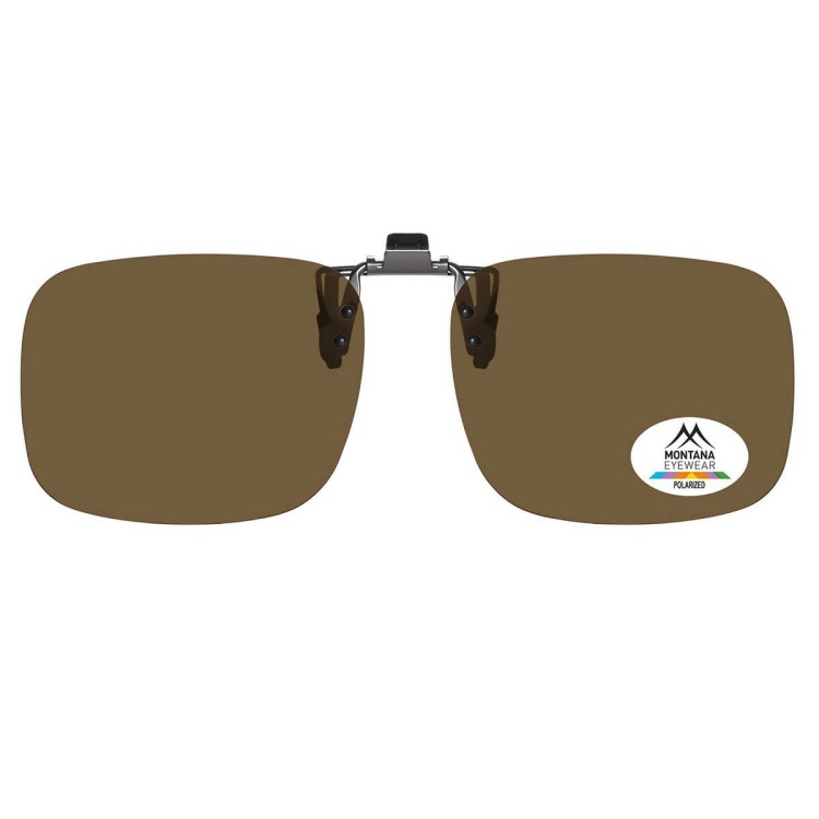 Nakładki przeciwsłoneczne polaryzacyjne na okulary korekcyjne C8B brązowe