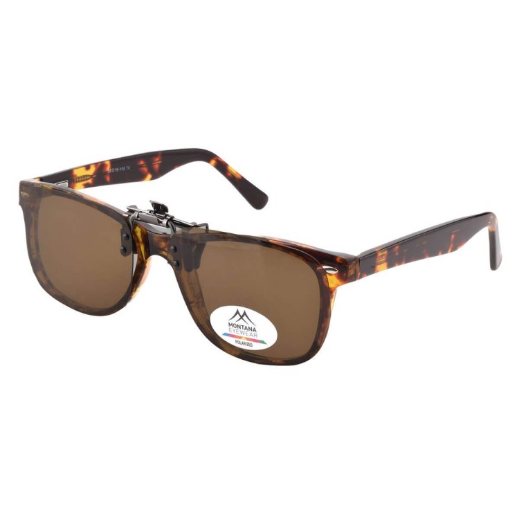 Nakładki przeciwsłoneczne polaryzacyjne na okulary korekcyjne C8B brązowe