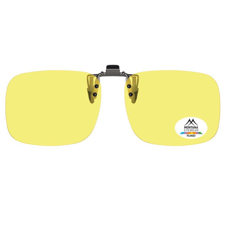 Żółte nakładki rozjaśniające polaryzacyjne na okulary korekcyjne C8C