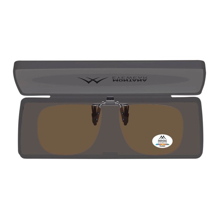 Nakładki przeciwsłoneczne polaryzacyjne na okulary korekcyjne C9B brązowe