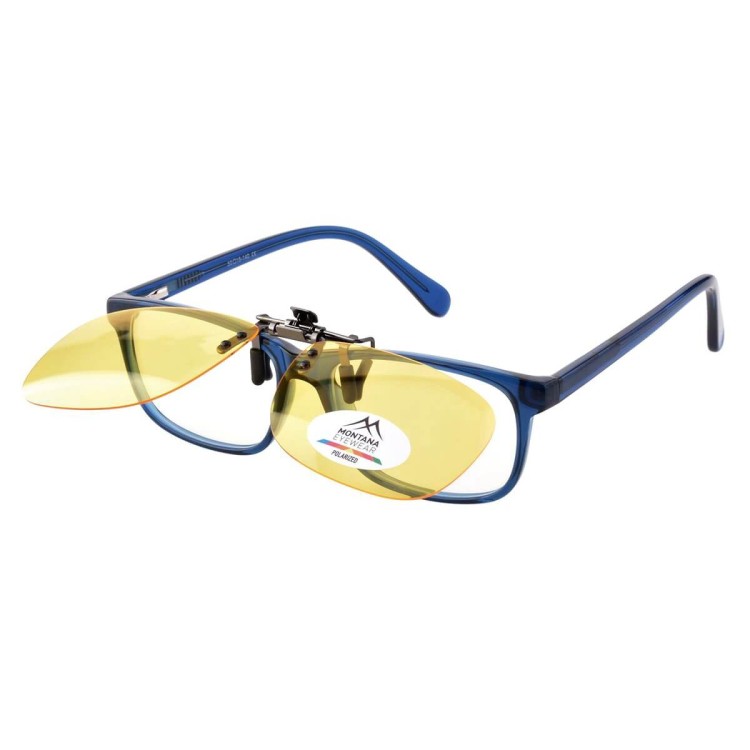 Żółte nakładki rozjaśniające polaryzacyjne na okulary korekcyjne C9C