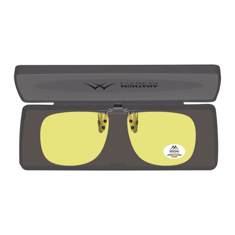 Żółte nakładki rozjaśniające polaryzacyjne na okulary korekcyjne C9C
