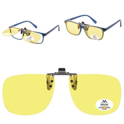 Żółte nakładki rozjaśniające polaryzacyjne na okulary korekcyjne C9C