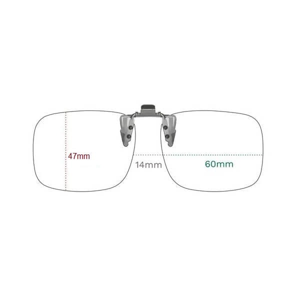 Żółte nakładki rozjaśniające polaryzacyjne na okulary korekcyjne C8C