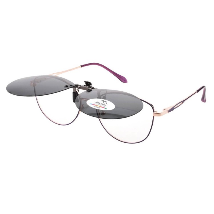 Nakładki przeciwsłoneczne polaryzacyjne na okulary korekcyjne C10 czarne