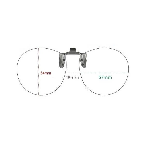 Nakładki przeciwsłoneczne polaryzacyjne na okulary korekcyjne C10A zielone