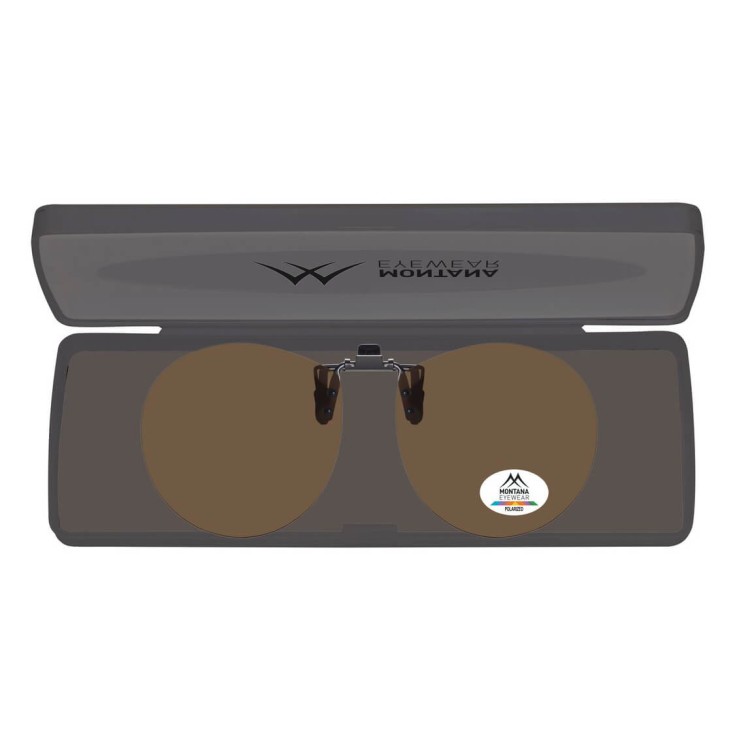 Nakładki przeciwsłoneczne polaryzacyjne na okulary korekcyjne C10B brązowe