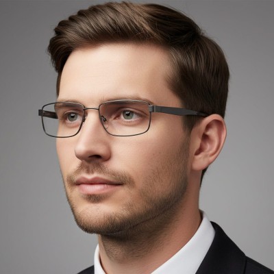 Oprawki korekcyjne zerówki okulary metalowe 885 czarne