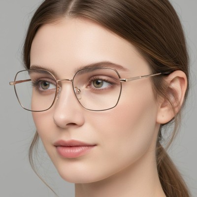 Okulary zerówki oprawki optyczne 913E srebro-czarne