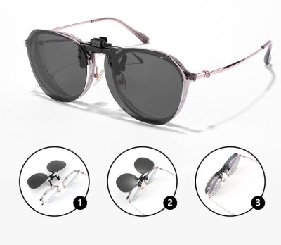 Nakładki przeciwsłoneczne polaryzacyjne na okulary korekcyjne czarne NA-201