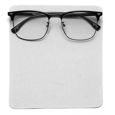 1x Ściereczka do czyszczenia i pielęgnacji okularów z Mikrofibry 17,5 x 14,5 Szara