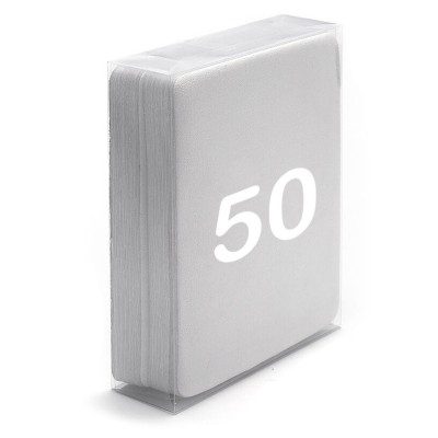 50x Ściereczka do czyszczenia i pielęgnacji okularów z Mikrofibry 17,5 x 14,5 Szara