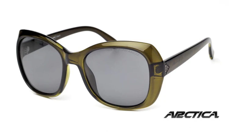 Okulary damskie Arctica S-248 piwne z polaryzacją