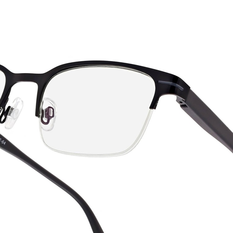 Męskie okulary +1.00 do czytania i komputera Blue Light+Antyrefleks STL281A czarny/grafitowy