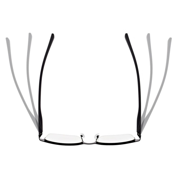 Męskie okulary +1.00 do czytania i komputera Blue Light+Antyrefleks STL281A czarny/grafitowy