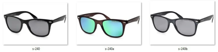 Okulary przeciwsłoneczne Arctica S-240 klasyczne nerdy z polaryzacją