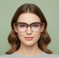 Damskie okulary do czytania i komputera Blue Light oprawki korekcyjne z akcesoriami STL286 modelka-.jpg